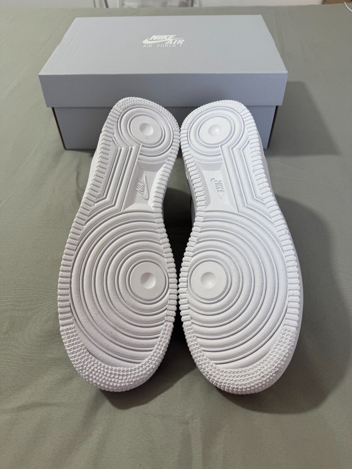 Nike Air Force 1 GS Trainers Size UK 6 White Sand Drift Leather Shoes BNIB