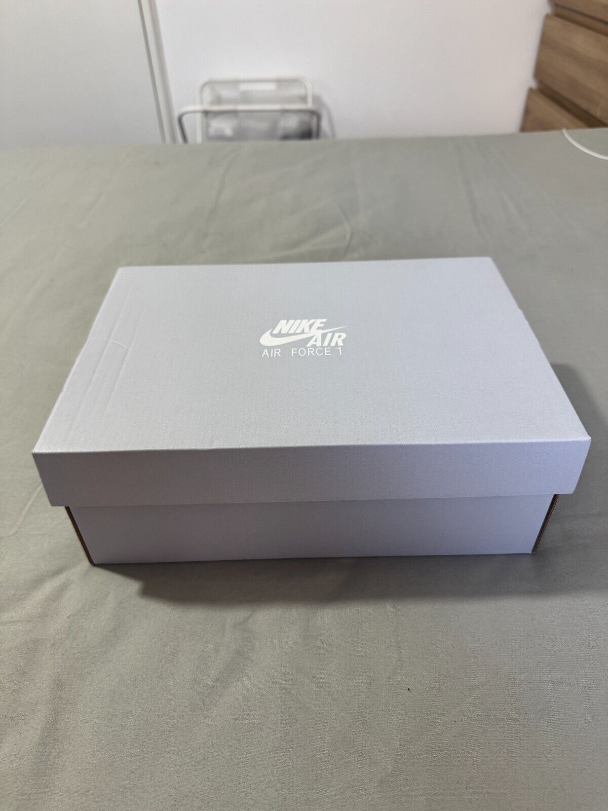 Nike Air Force 1 GS Trainers Size UK 6 White Sand Drift Leather Shoes BNIB