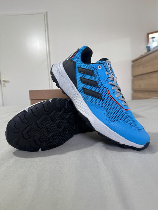 Adidas Terrex Tracefinder Men Trainers Black Blue trail Shoe BNIB Size UK 8,9,10