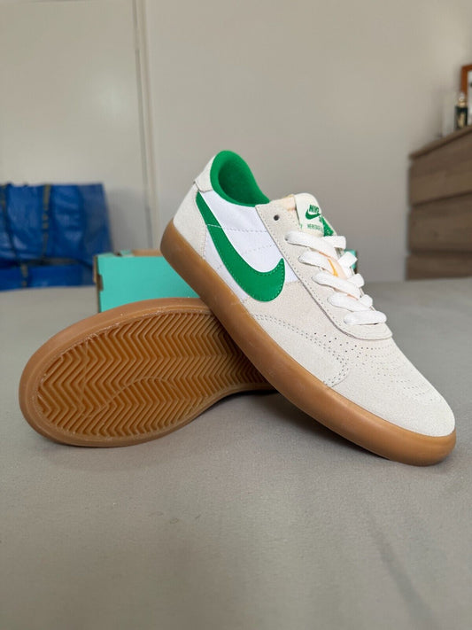 Nike SB Heritage Vulc Men Trainers Size UK 4 Lucky Green White Skateboarding New